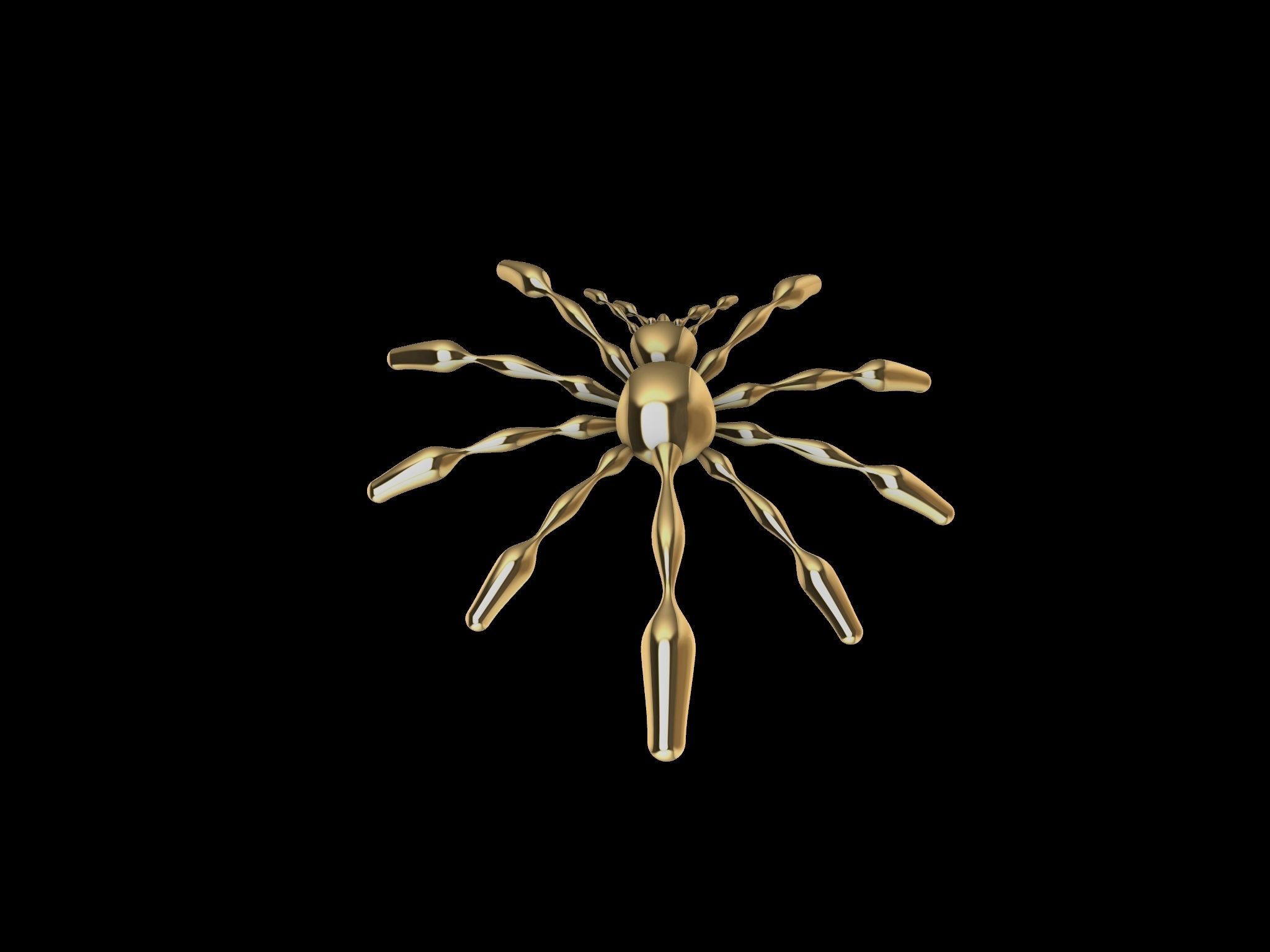 3 TYPES OF LOOKS SPIDER PENDANT  3D print model_7