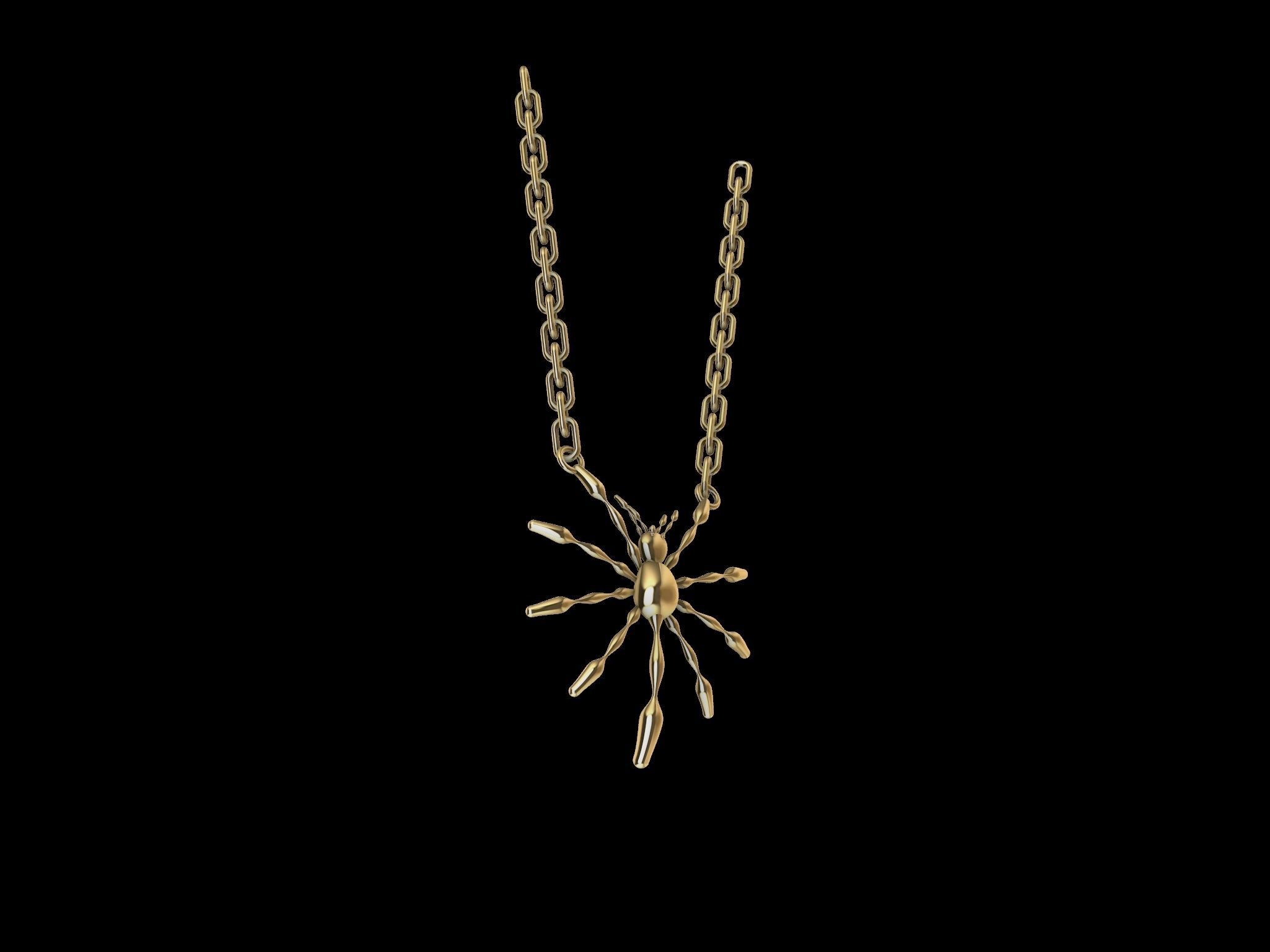 3 TYPES OF LOOKS SPIDER PENDANT  3D print model_21
