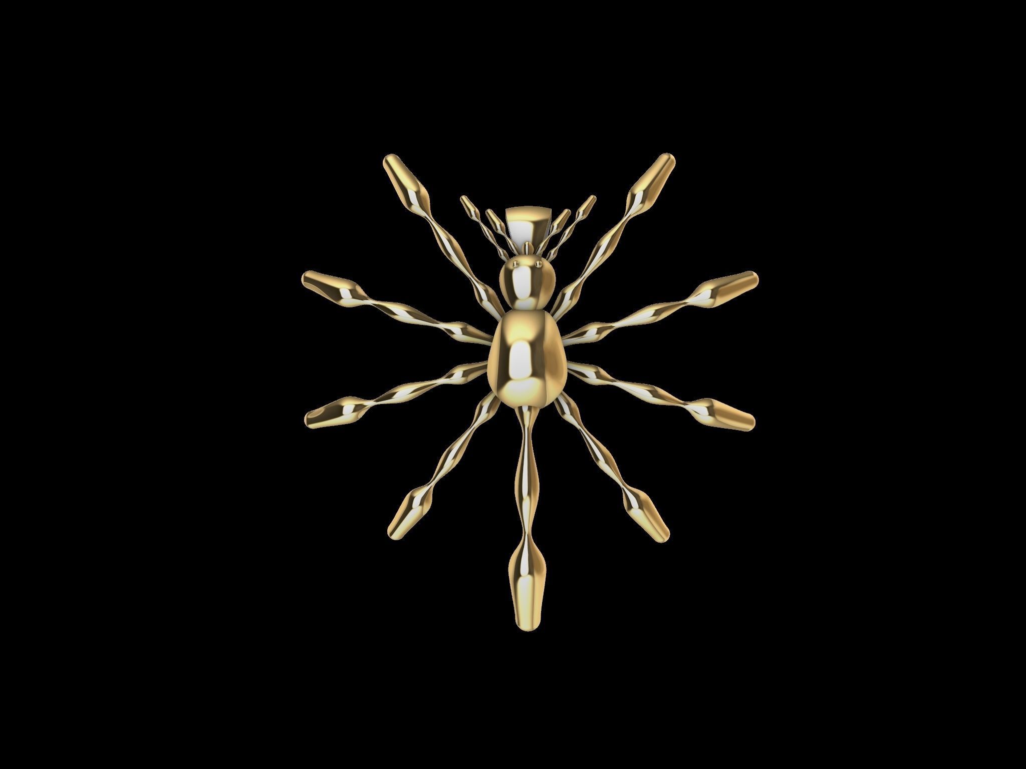 3 TYPES OF LOOKS SPIDER PENDANT  3D print model_23