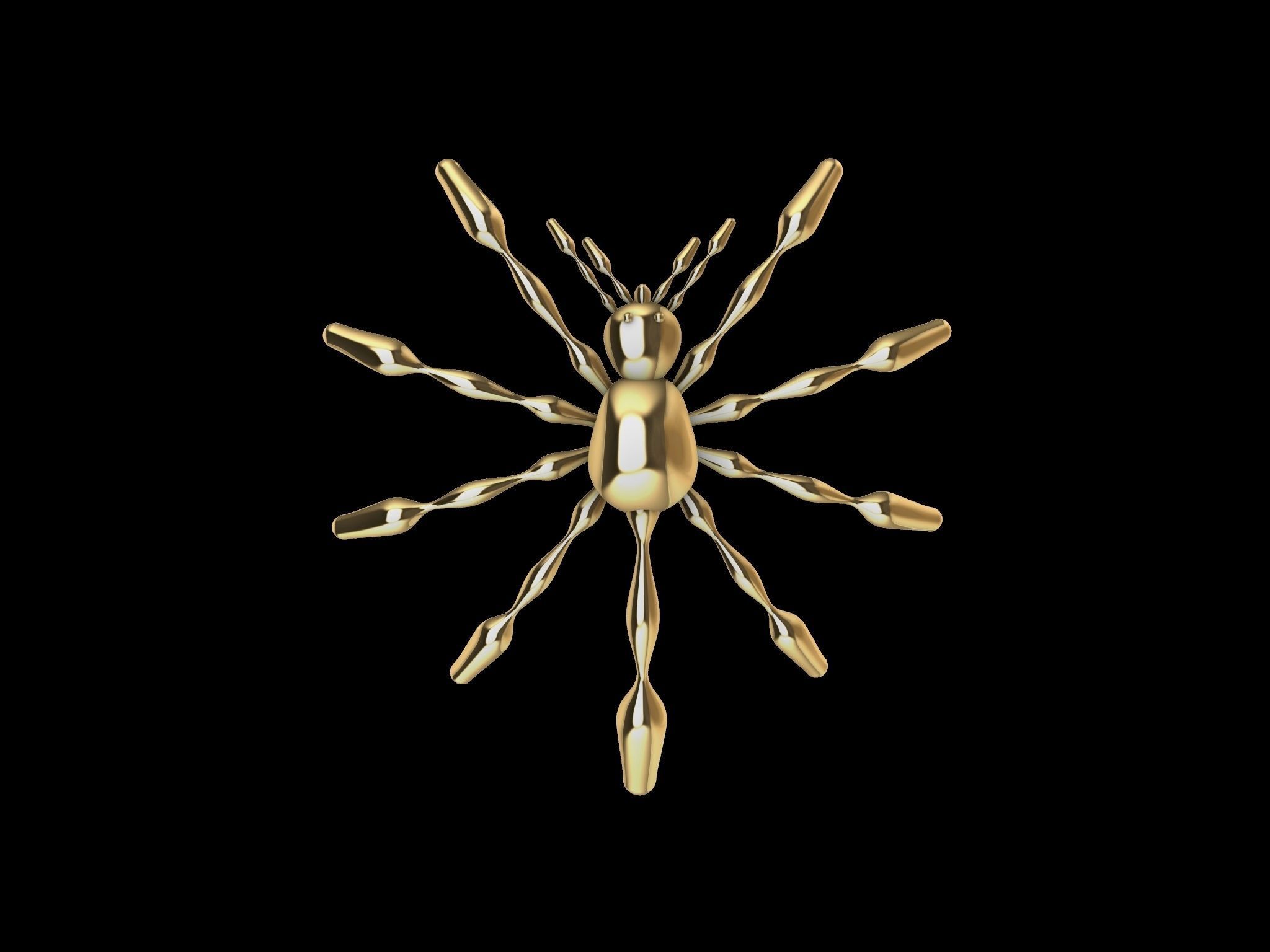 3 TYPES OF LOOKS SPIDER PENDANT  3D print model_16