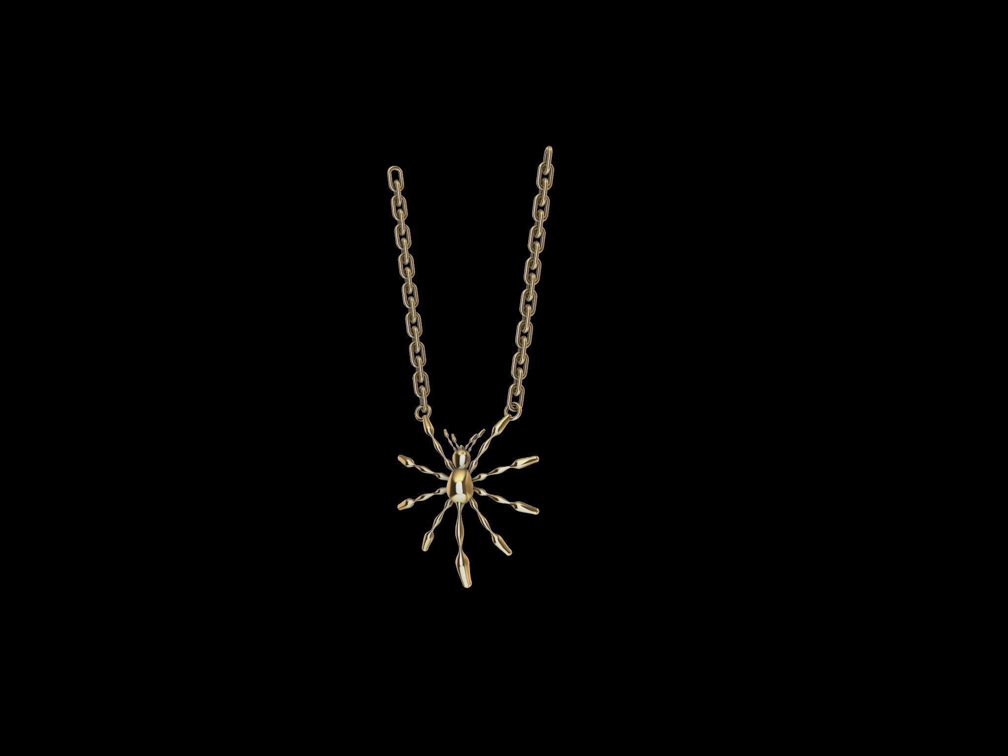 3 TYPES OF LOOKS SPIDER PENDANT  3D print model_20