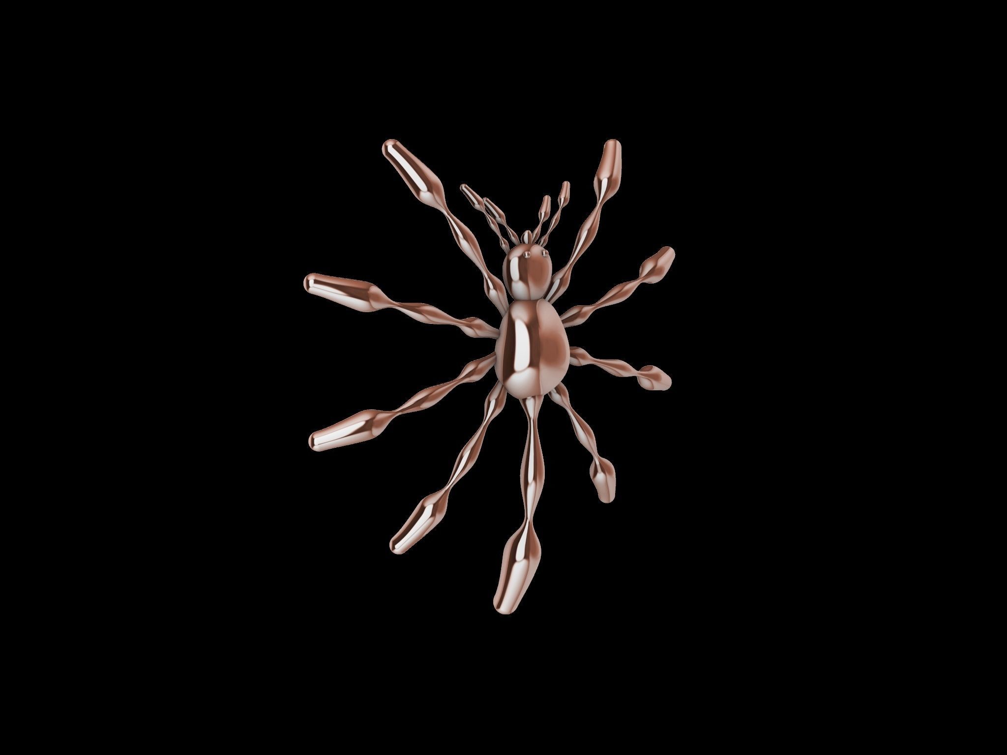 3 TYPES OF LOOKS SPIDER PENDANT  3D print model_5
