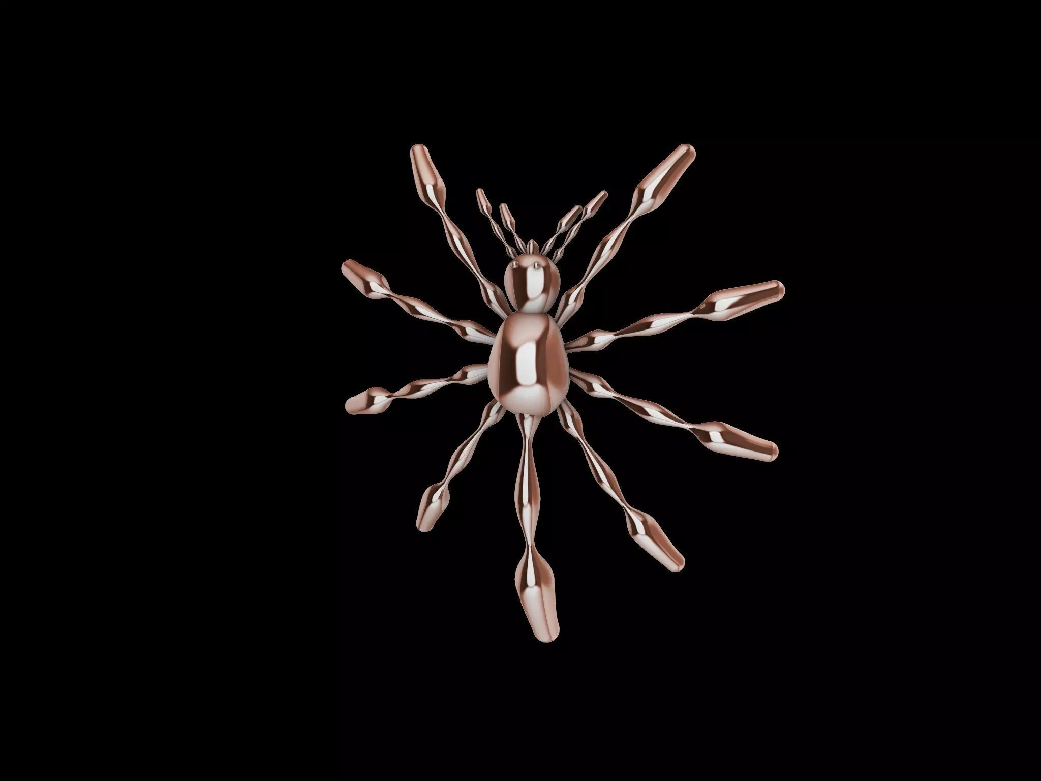 3 TYPES OF LOOKS SPIDER PENDANT  3D print model_0