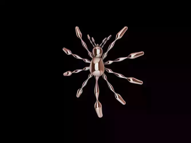 3 TYPES OF LOOKS SPIDER PENDANT 