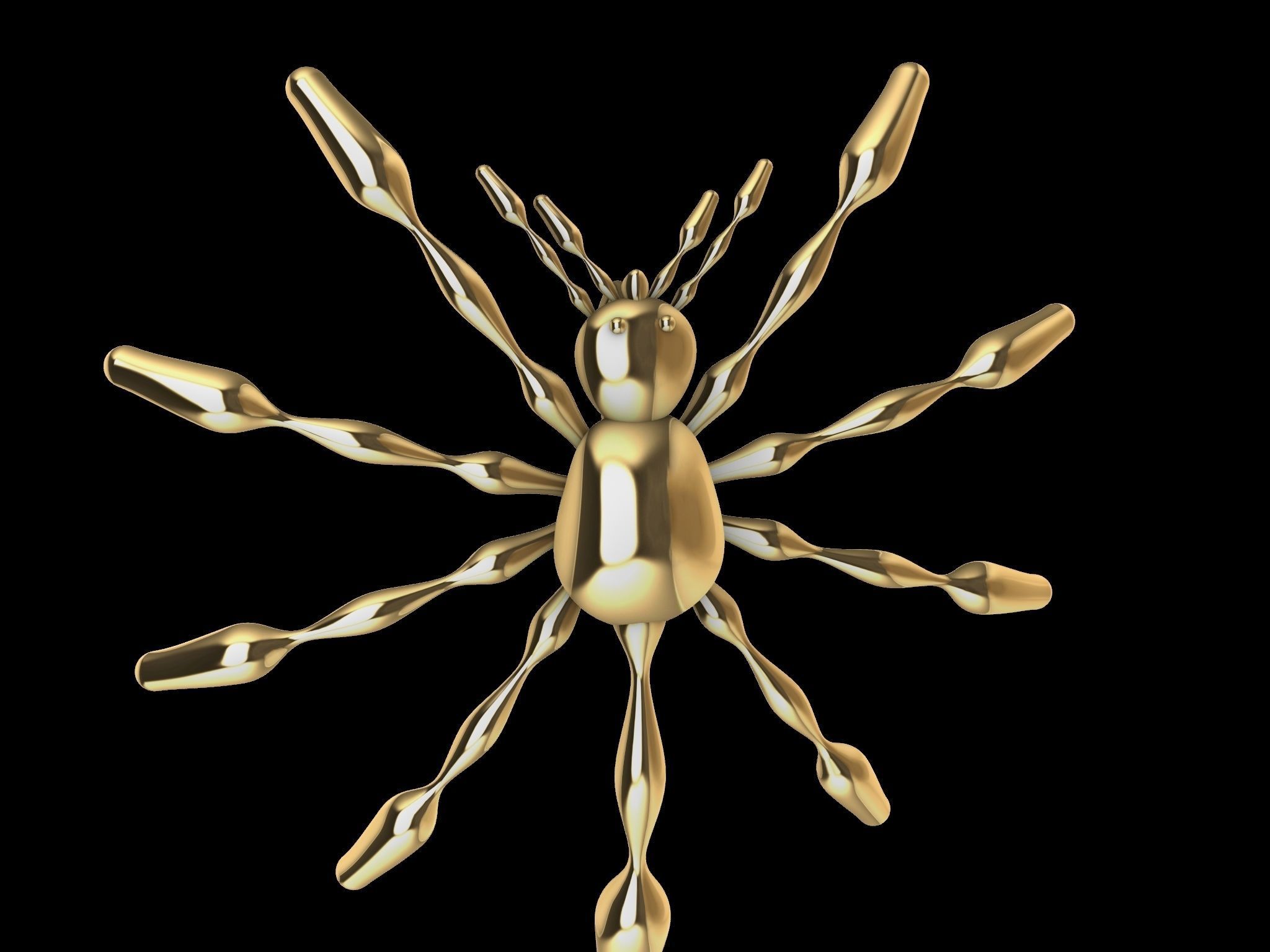 3 TYPES OF LOOKS SPIDER PENDANT  3D print model_12