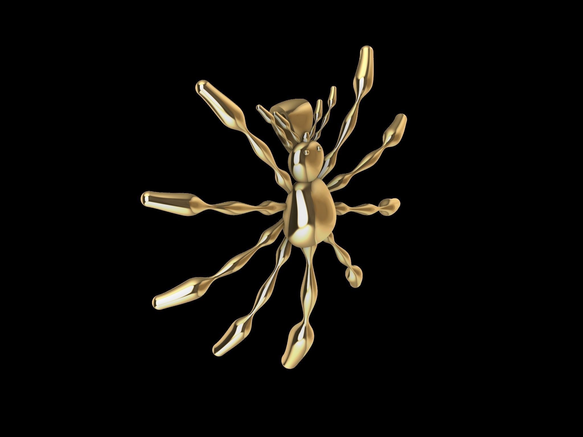 3 TYPES OF LOOKS SPIDER PENDANT  3D print model_25