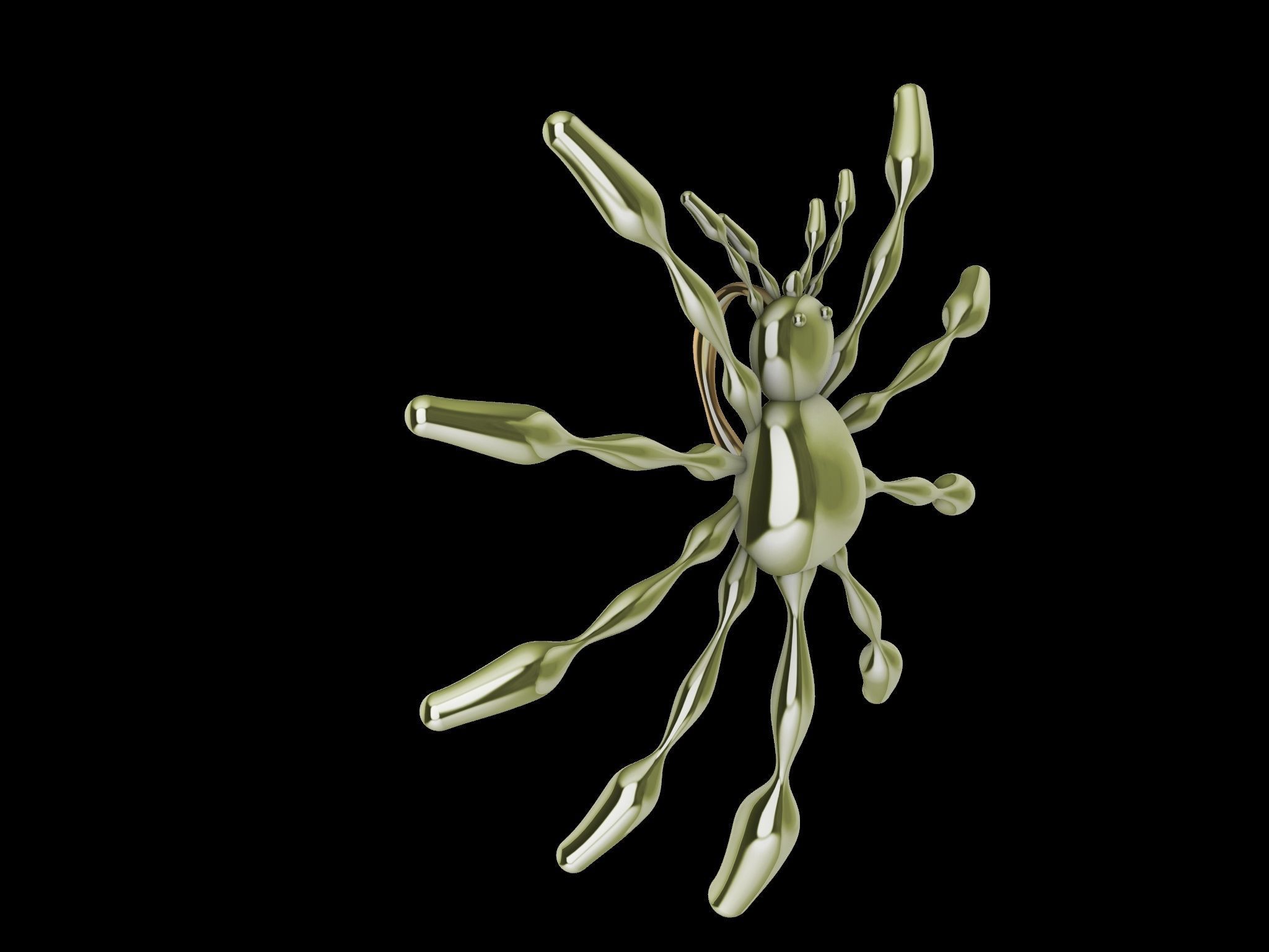 3 TYPES OF LOOKS SPIDER PENDANT  3D print model_19