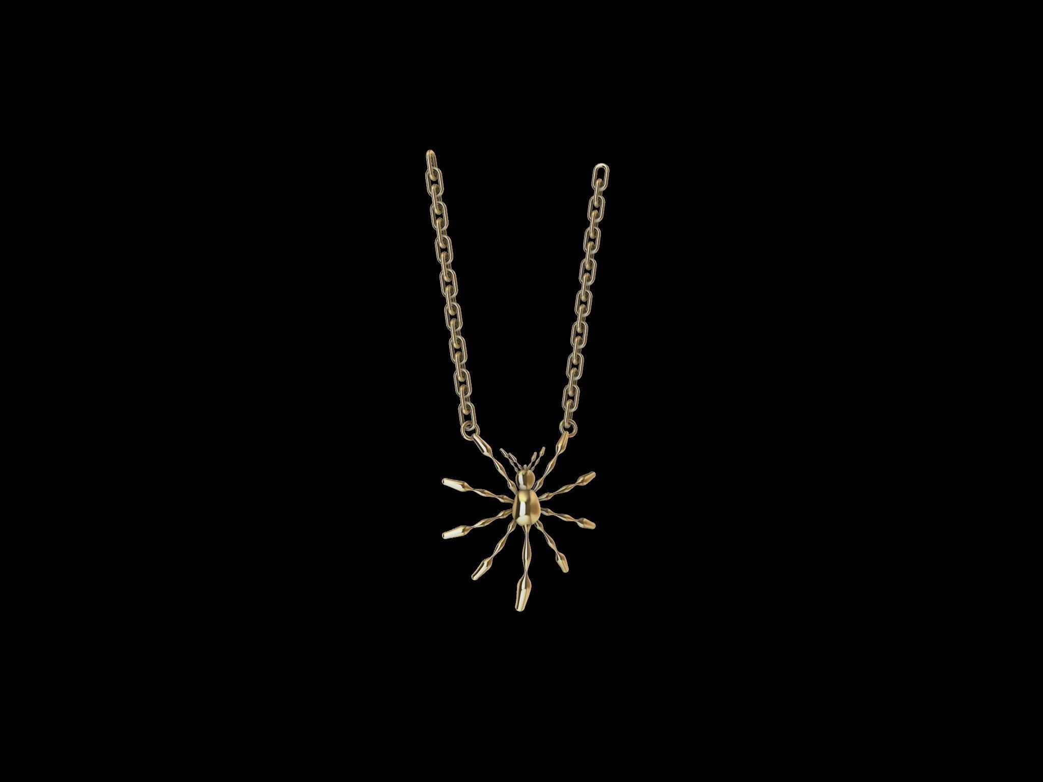 3 TYPES OF LOOKS SPIDER PENDANT  3D print model_1