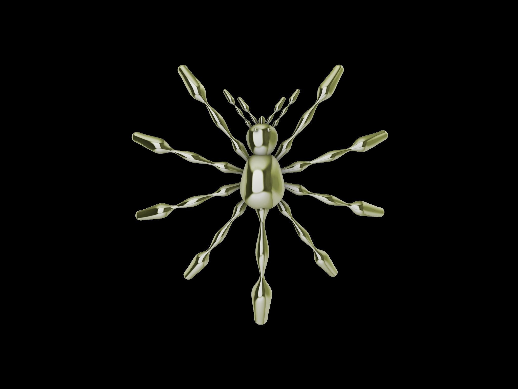 3 TYPES OF LOOKS SPIDER PENDANT  3D print model_17
