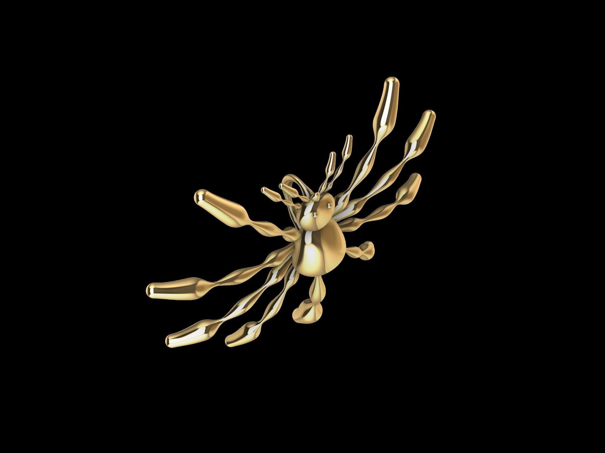 3 TYPES OF LOOKS SPIDER PENDANT  3D print model_14