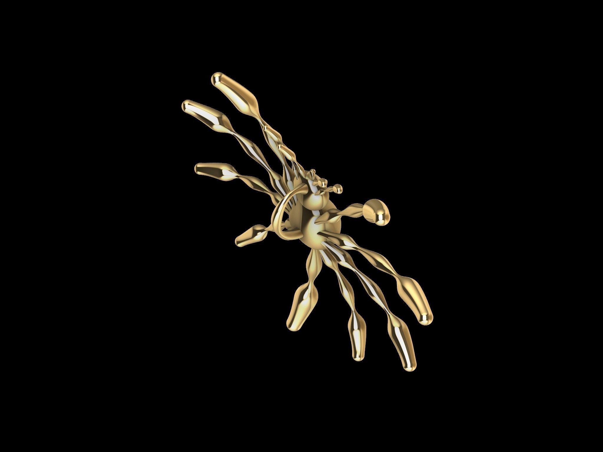 3 TYPES OF LOOKS SPIDER PENDANT  3D print model_15