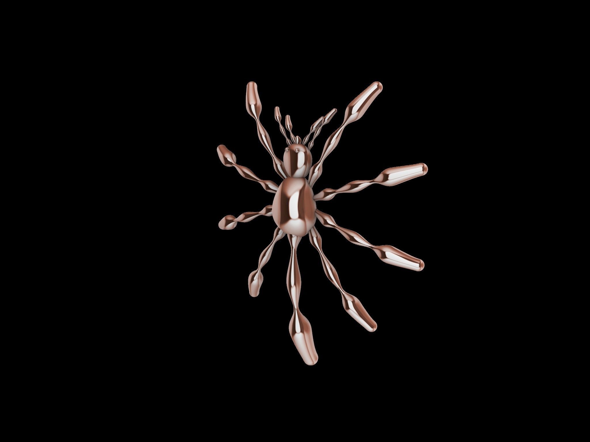 3 TYPES OF LOOKS SPIDER PENDANT  3D print model_4