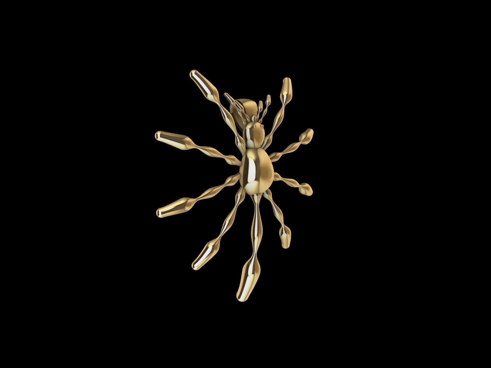 3 TYPES OF LOOKS SPIDER PENDANT  3D print model_2