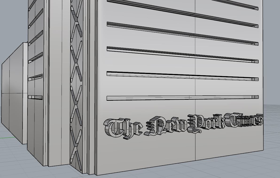 The New York Times Building 3D print model_5