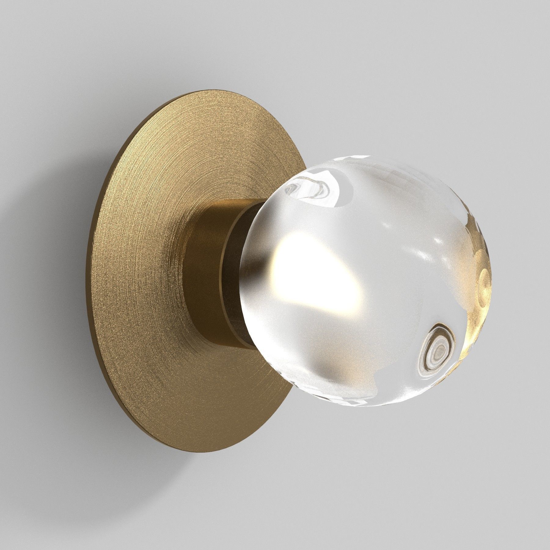 Garnier Et Linker iris Dark Bronze Wall Light 3D model_3
