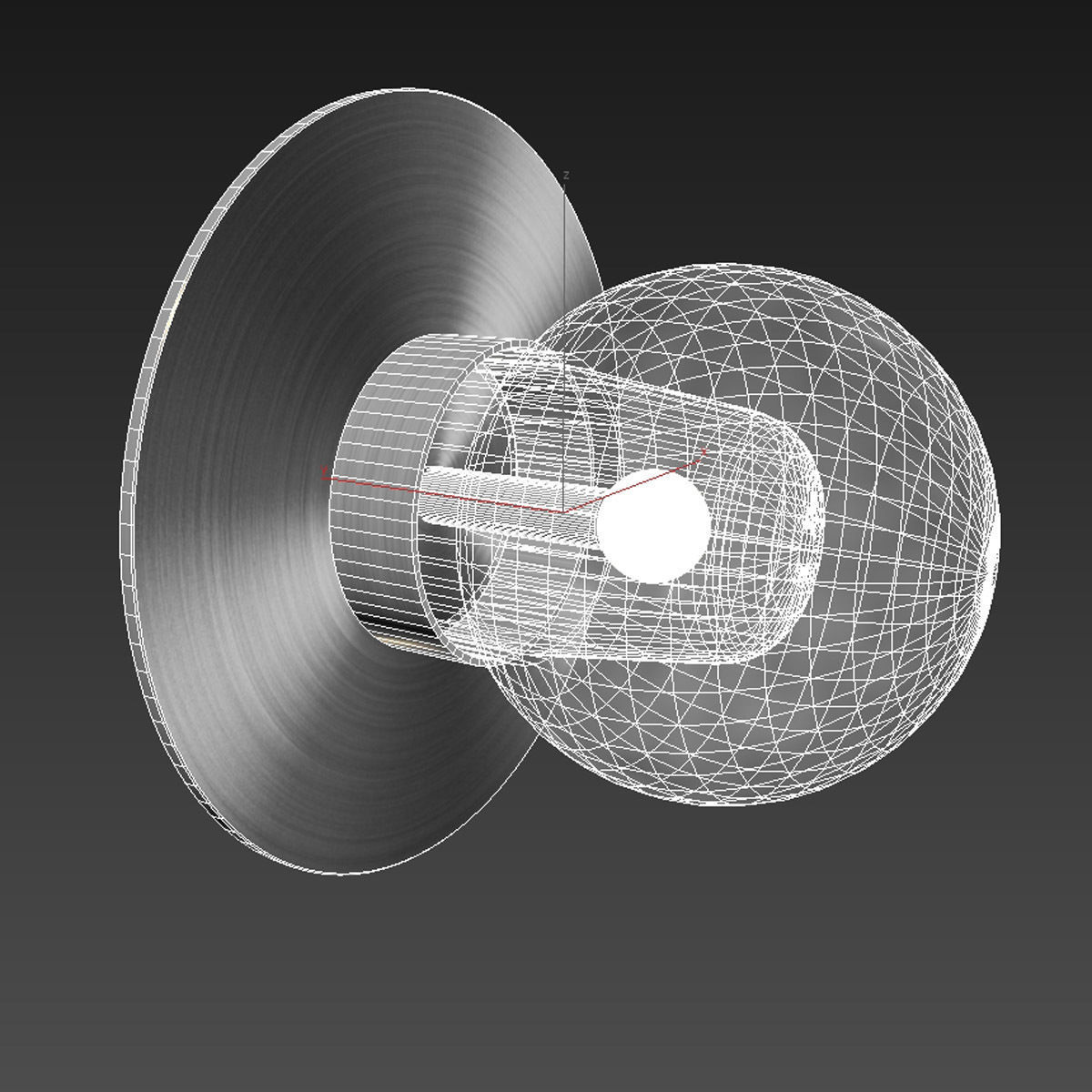 Garnier Et Linker iris Dark Bronze Wall Light 3D model_5