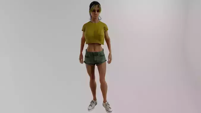 Beautiful zombie girl