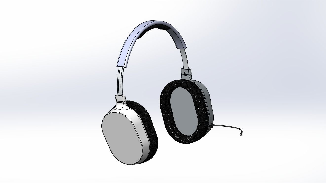 Headphone headset 3D model_5
