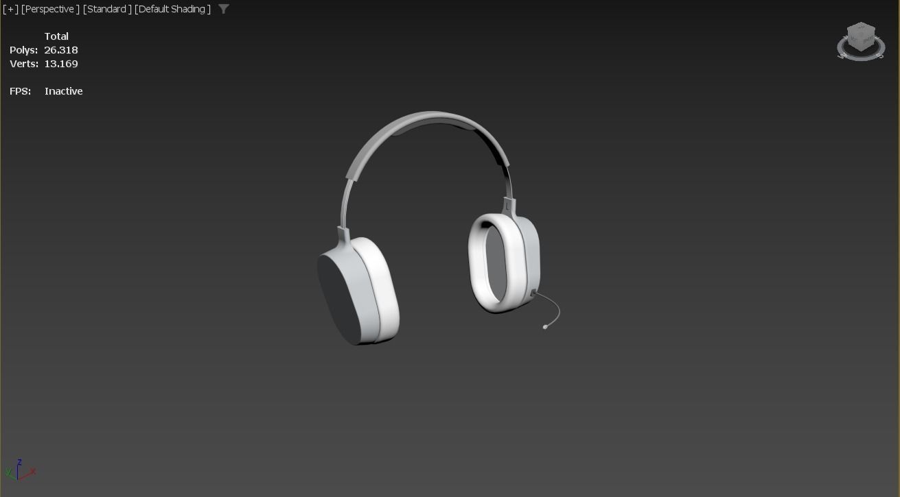 Headphone headset 3D model_2