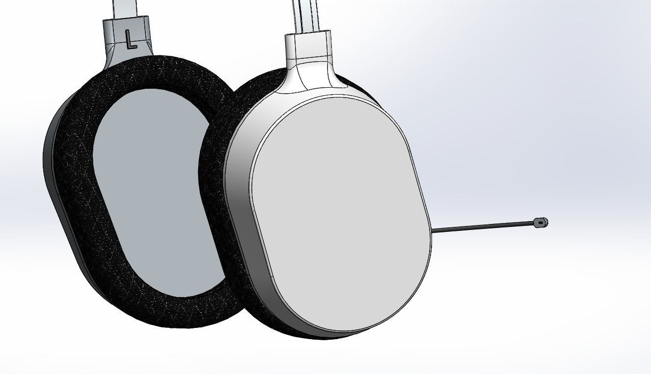 Headphone headset 3D model_8