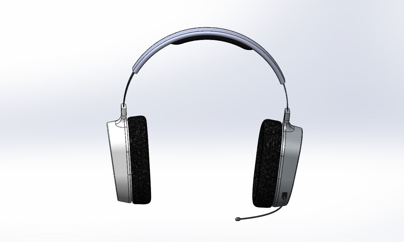 Headphone headset 3D model_3