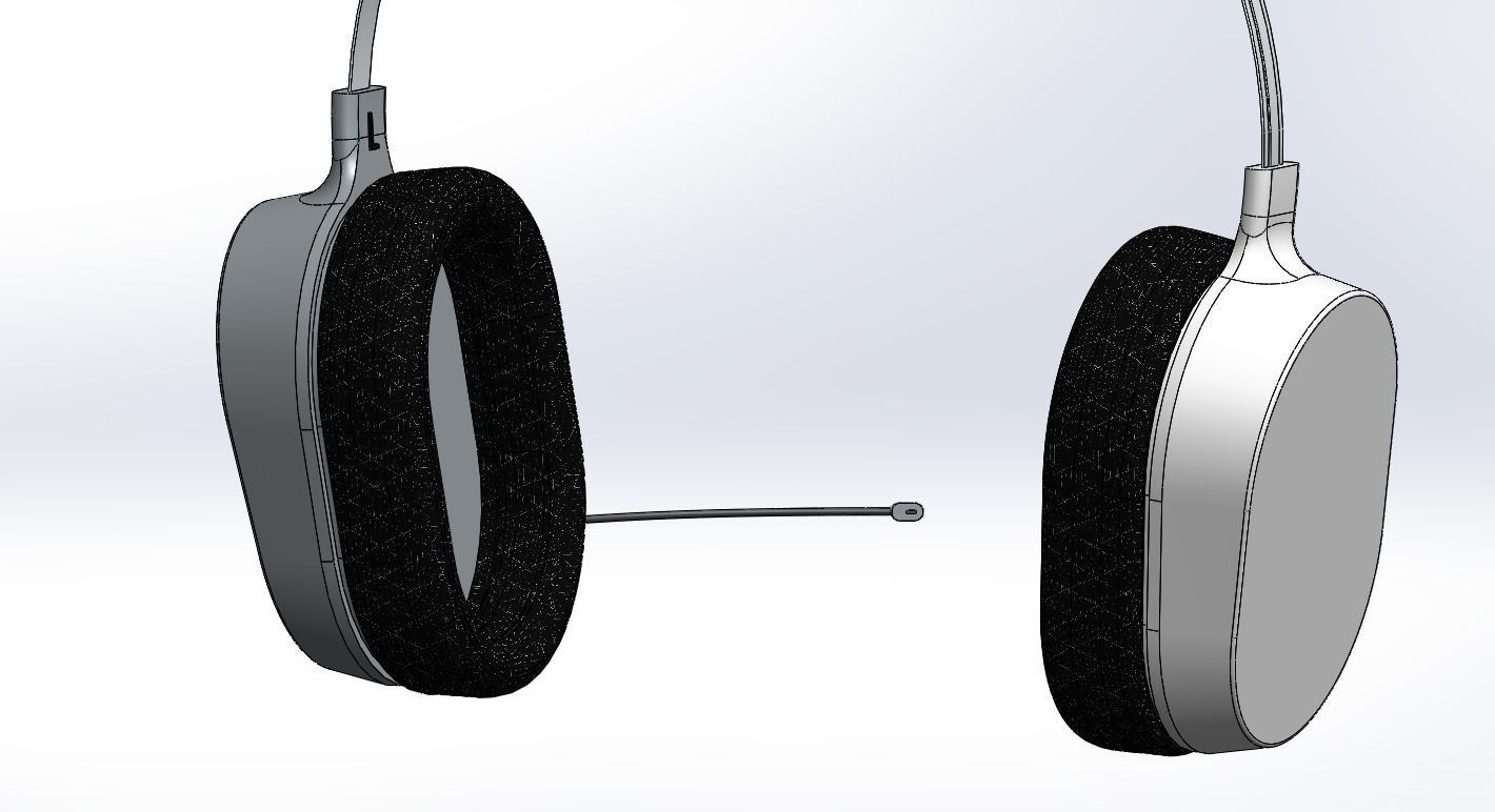 Headphone headset 3D model_9