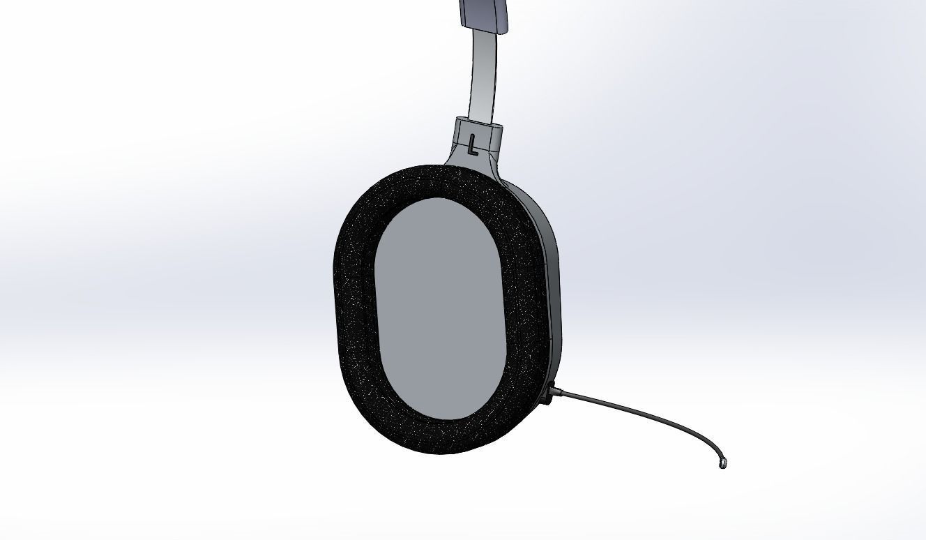 Headphone headset 3D model_6