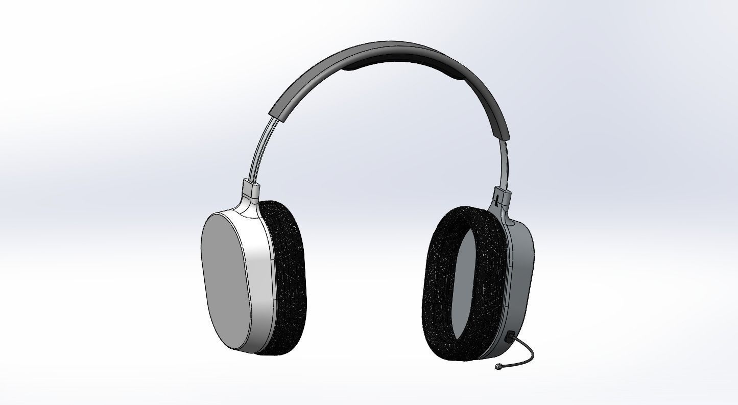 Headphone headset 3D model_10