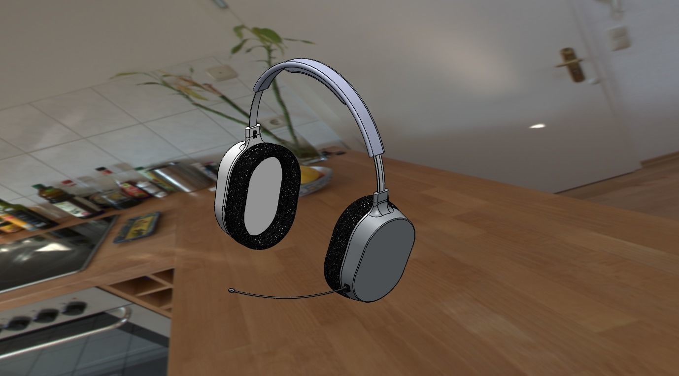 Headphone headset 3D model_12
