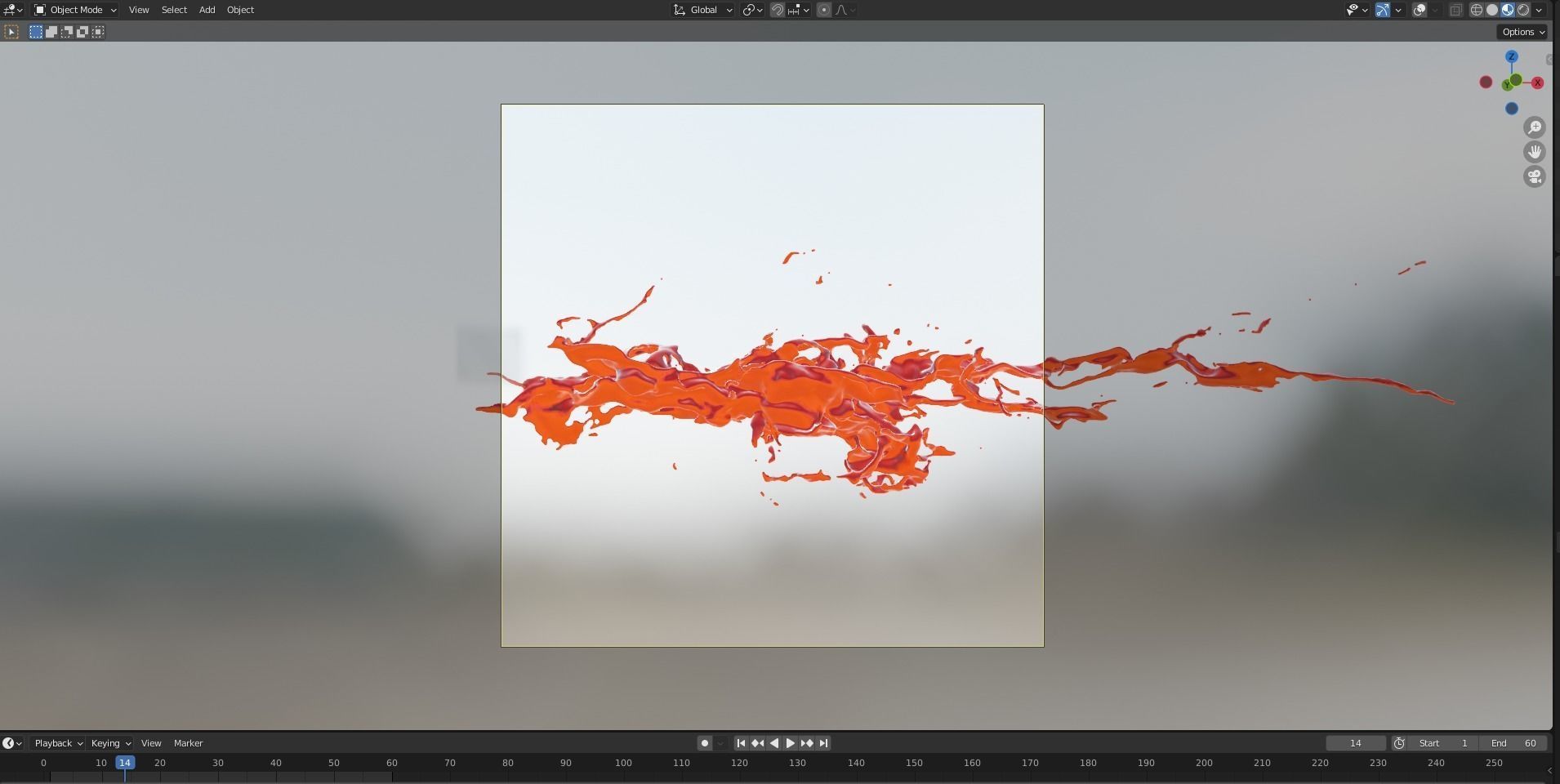 Animated Blood Splash 2  3D model_11