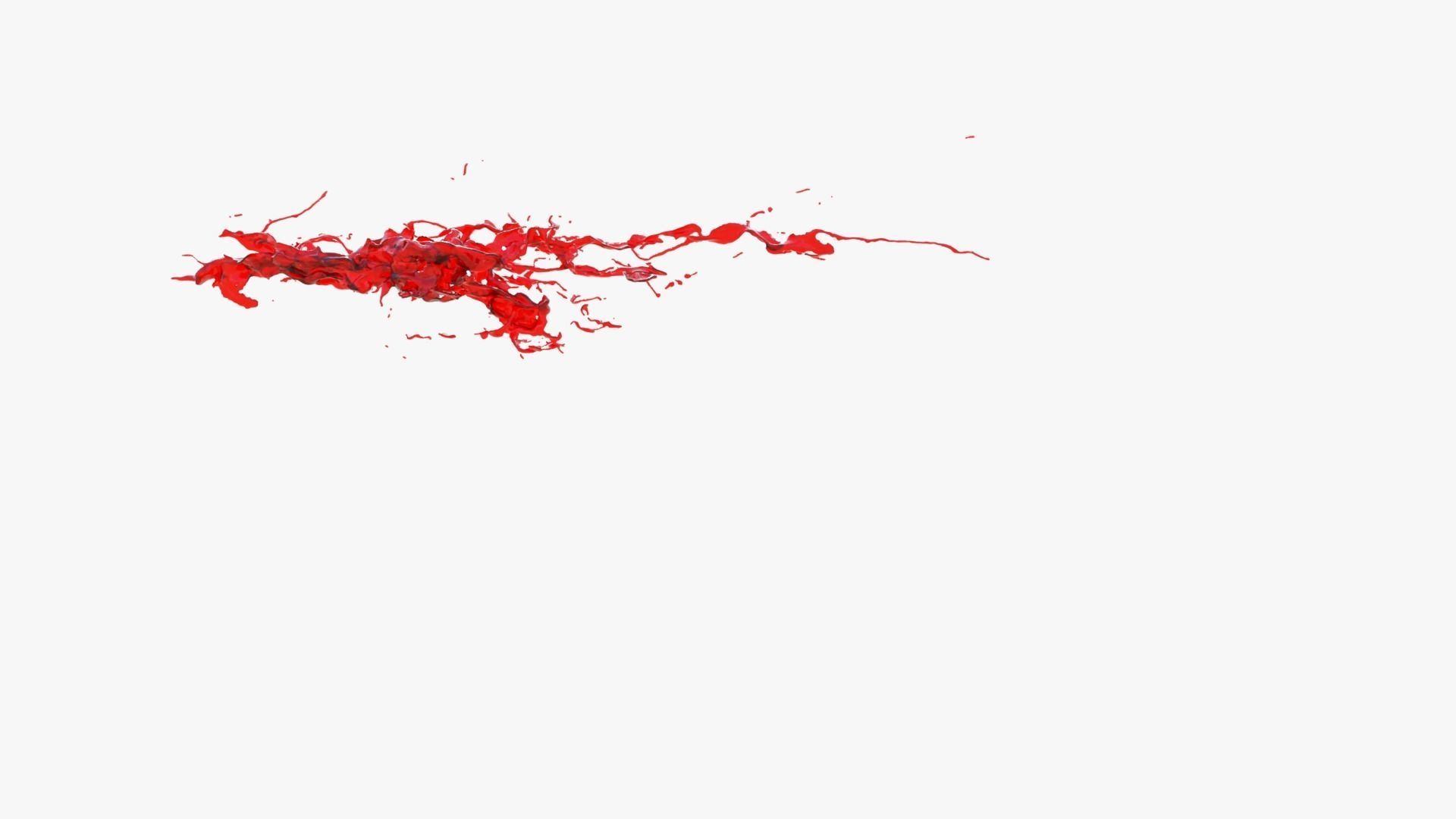 Animated Blood Splash 2  3D model_6