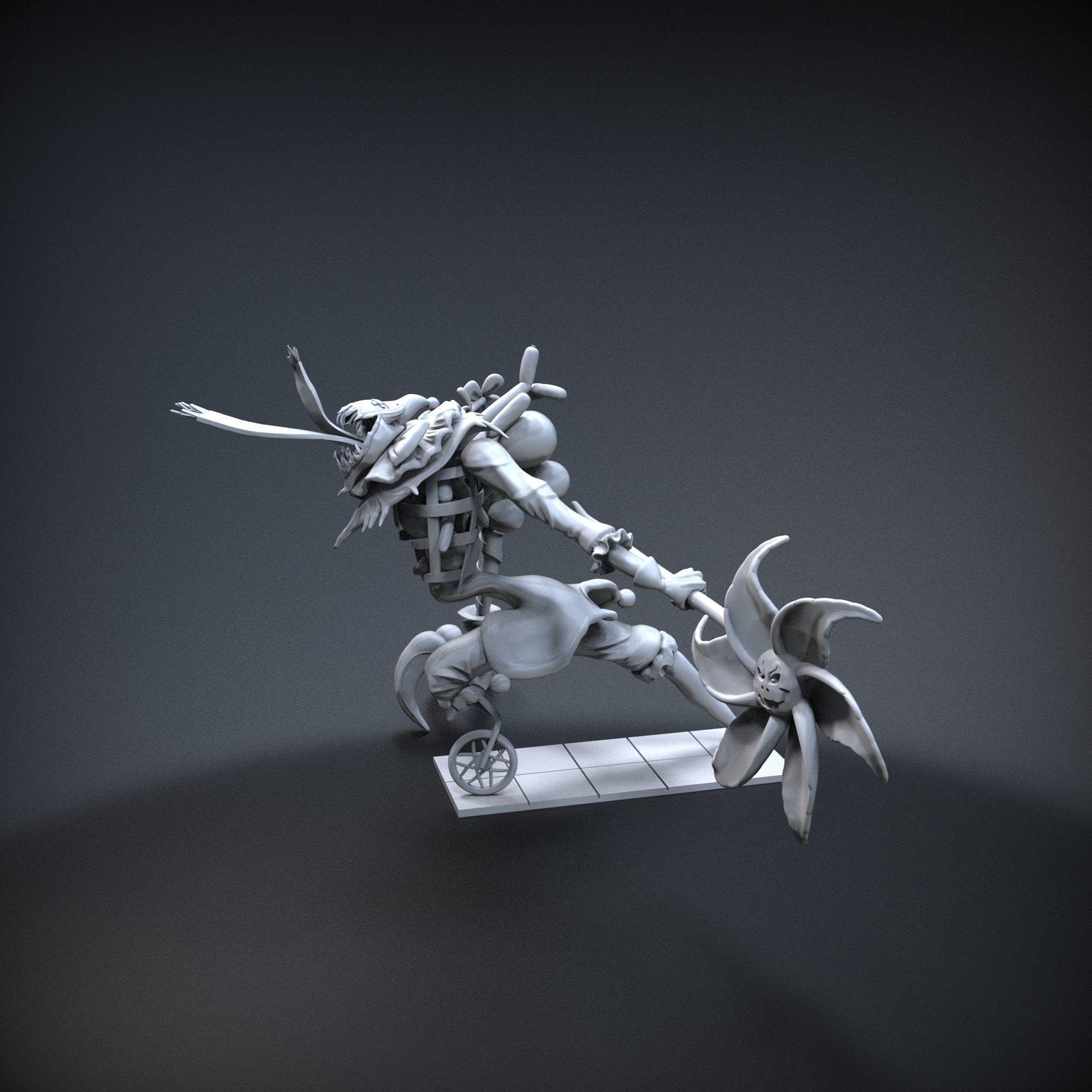 STL League of legends Fiddlesticks party 3D print model_6