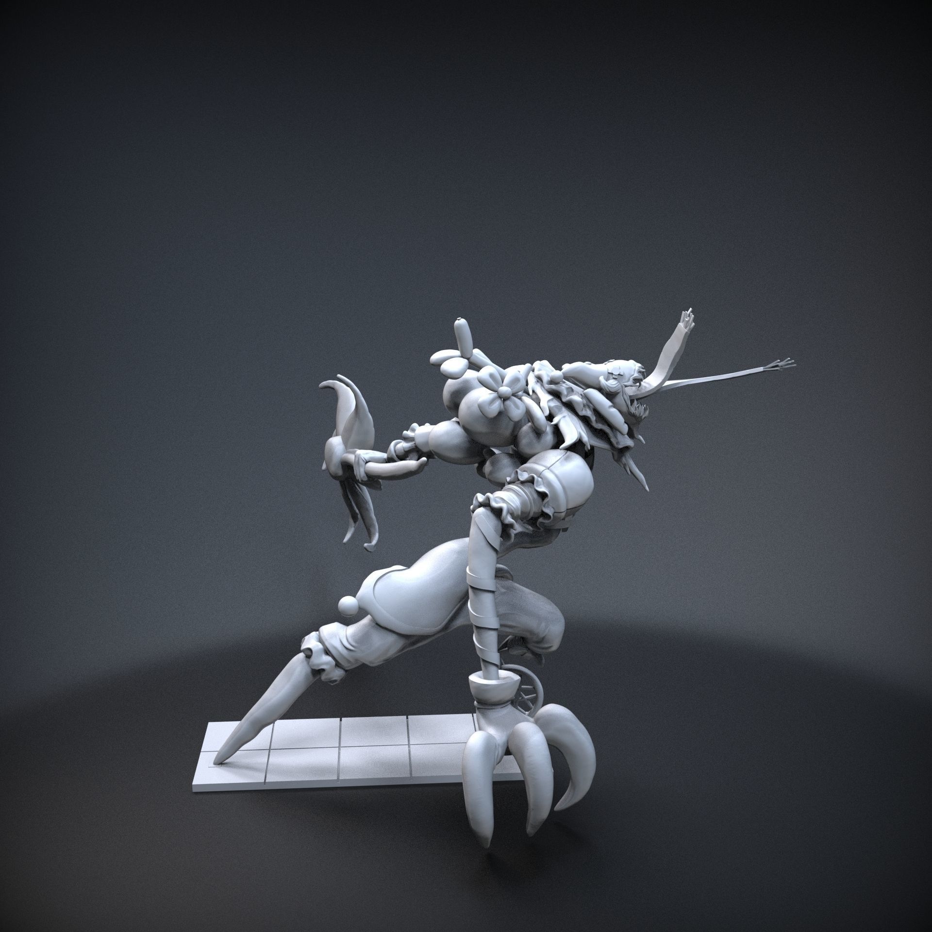 STL League of legends Fiddlesticks party 3D print model_4
