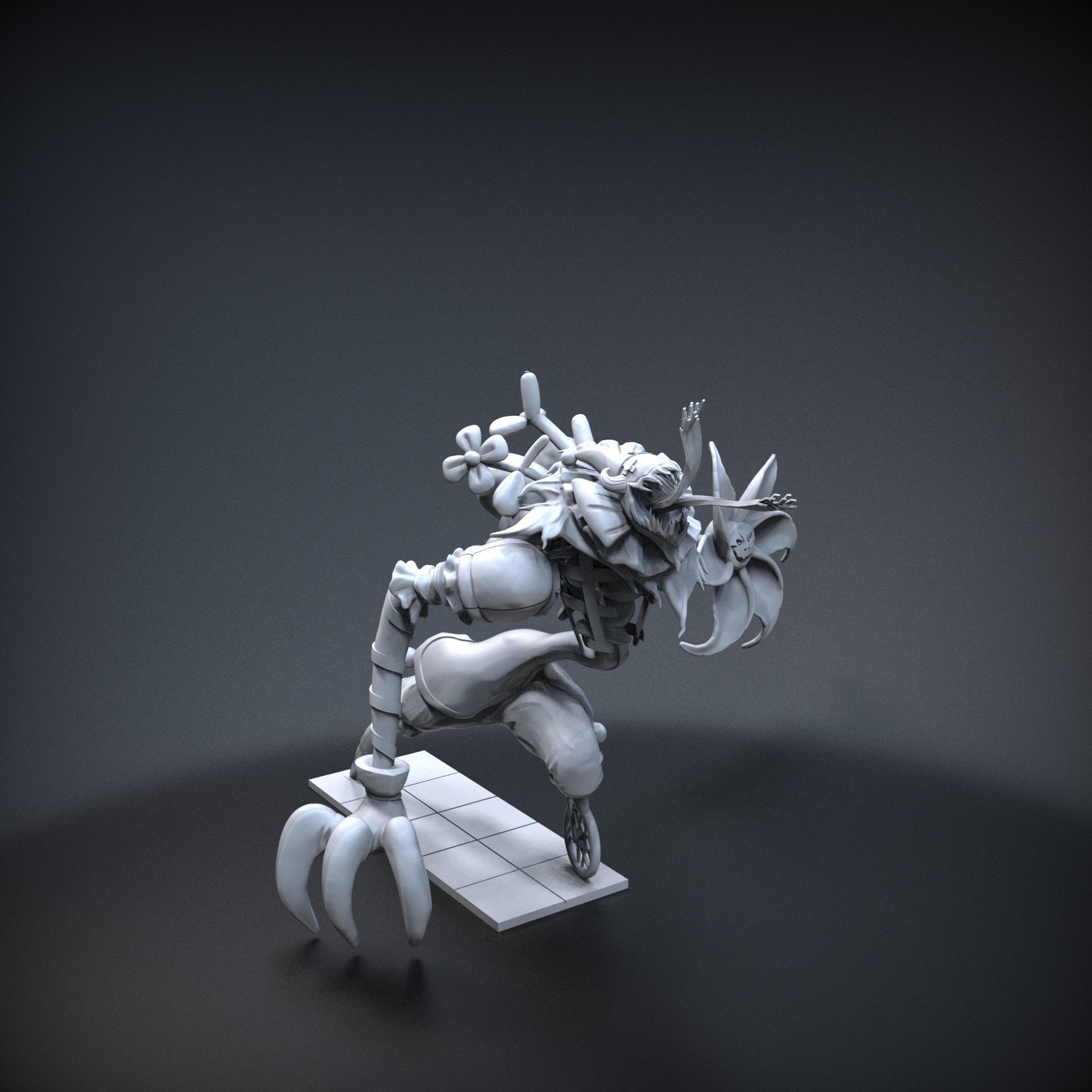 STL League of legends Fiddlesticks party 3D print model_2