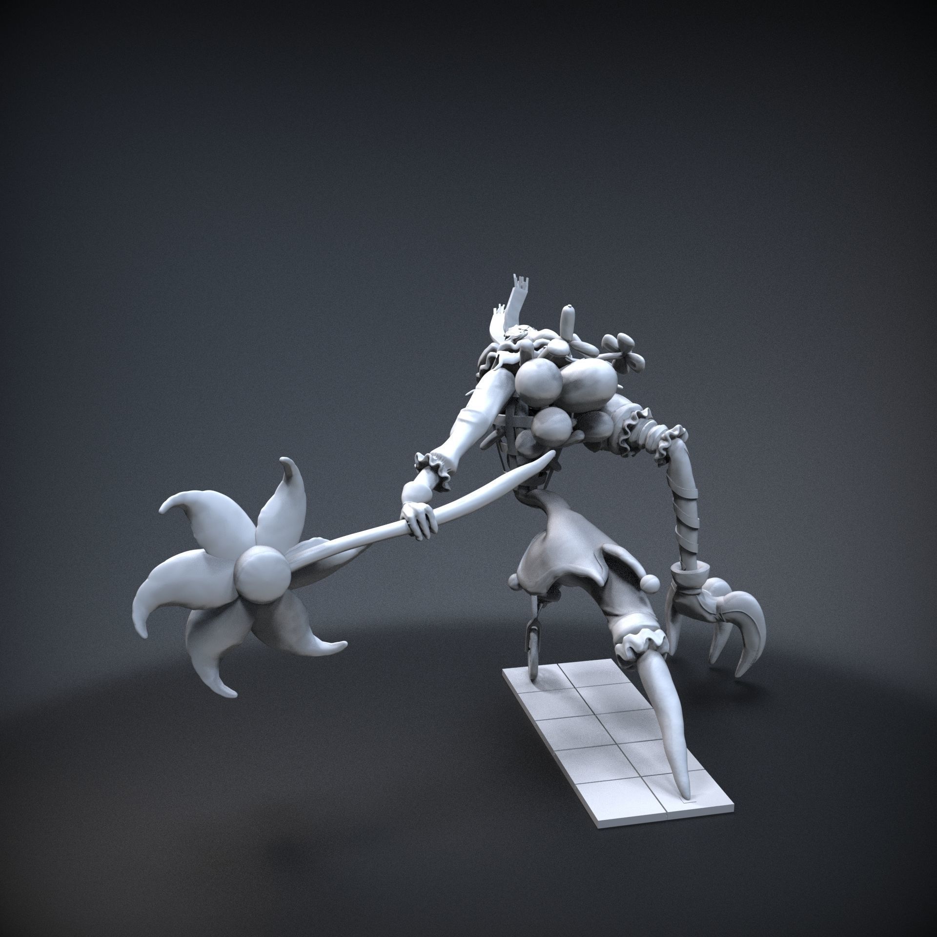 STL League of legends Fiddlesticks party 3D print model_5