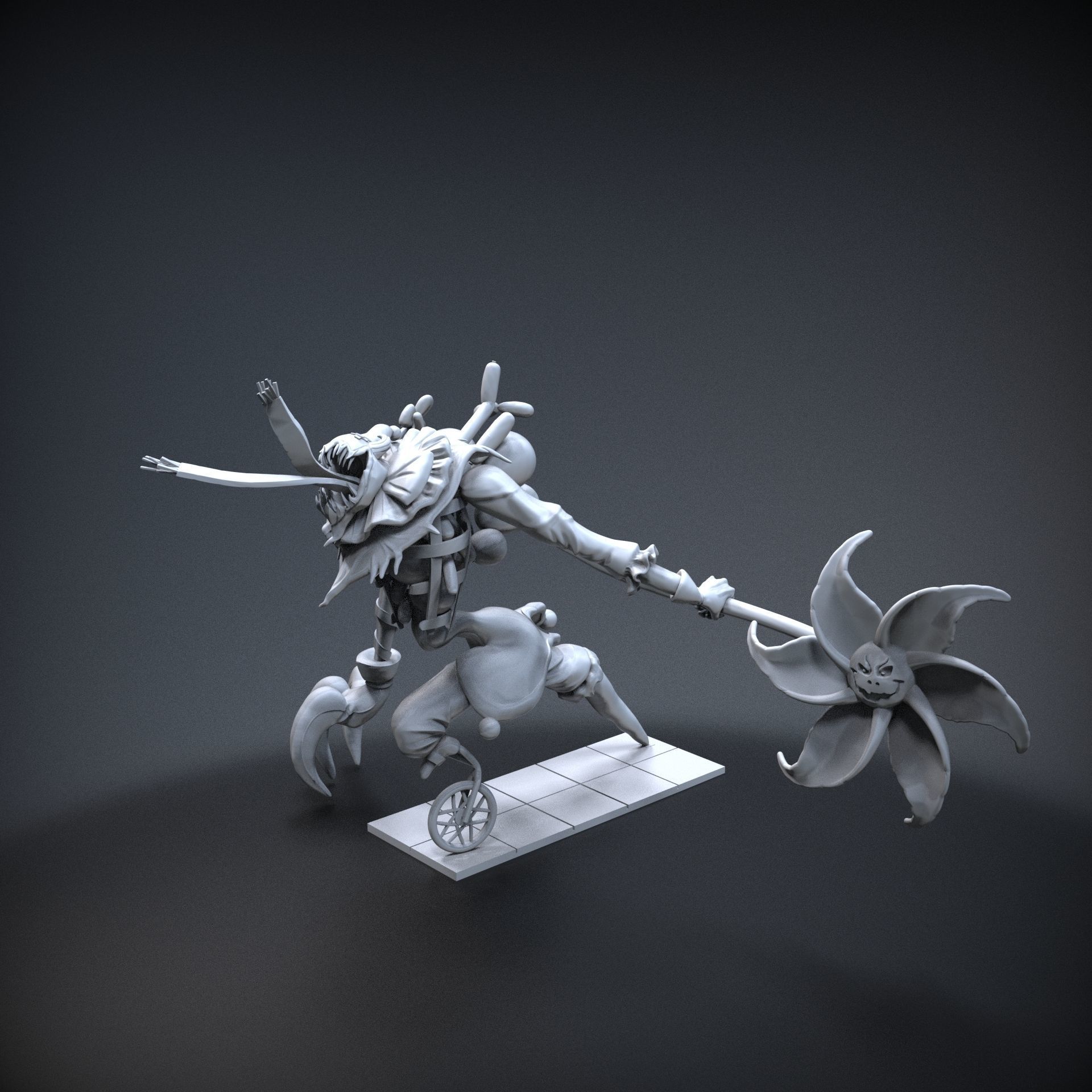 STL League of legends Fiddlesticks party 3D print model_3