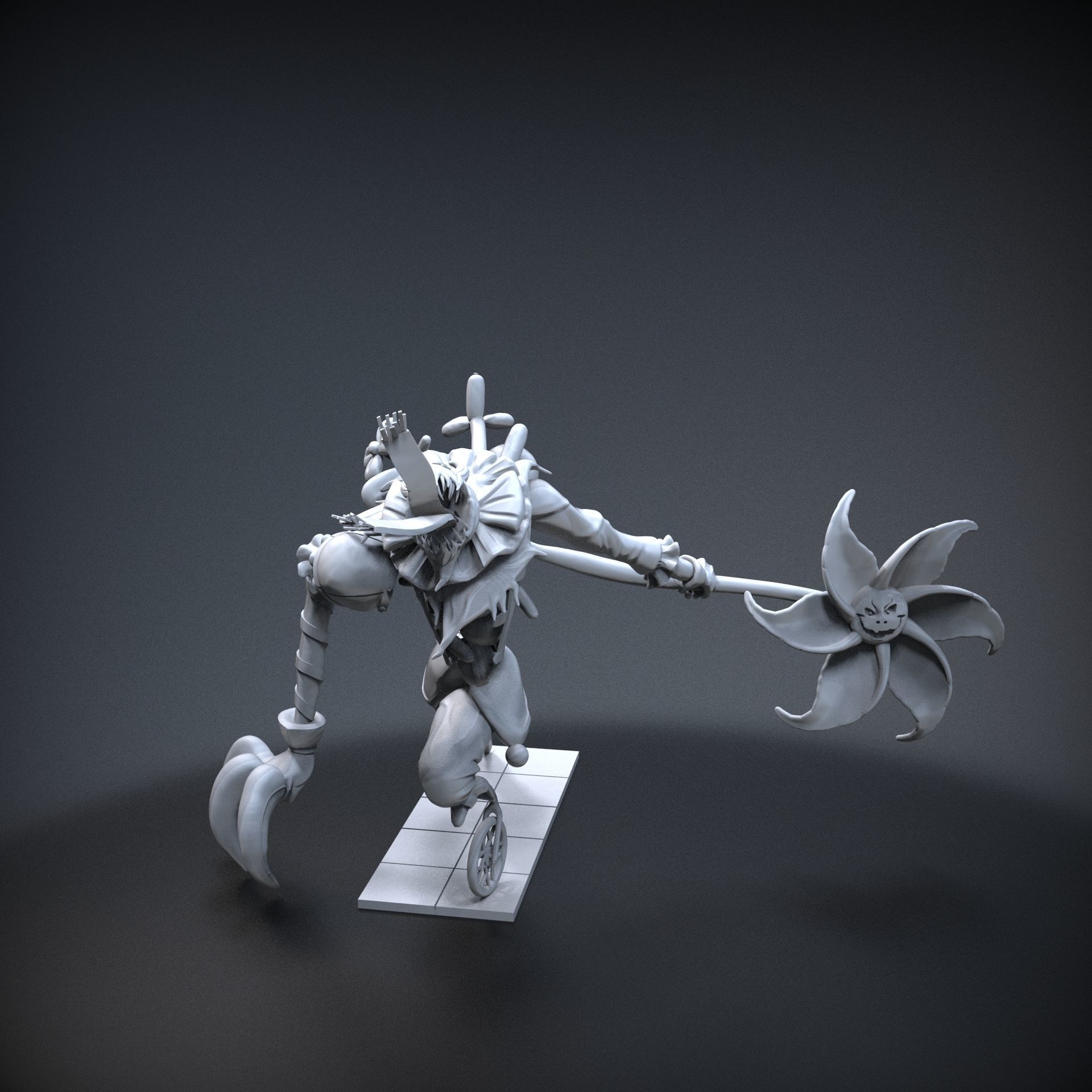 STL League of legends Fiddlesticks party 3D print model_1
