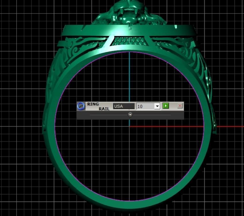 Lion Ring 3D print model_12