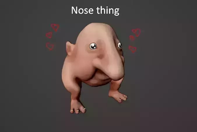 That nose thing from Berserk Low-poly 3D model