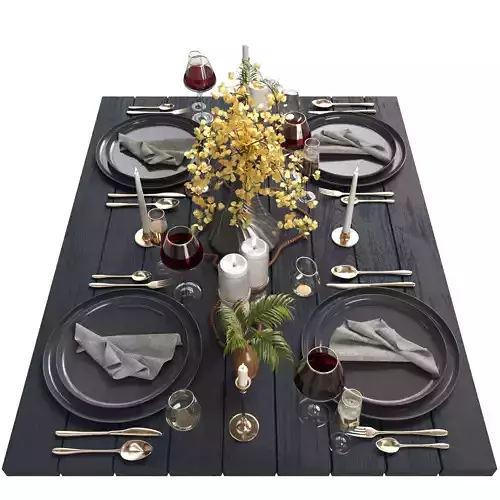 Tableware set Nim 14  3D model