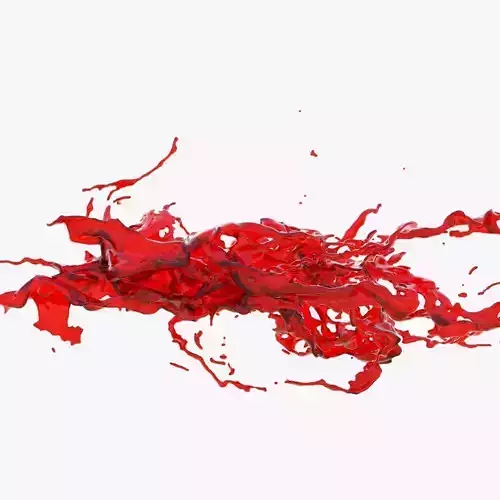 Animated Blood Splash 10 3D model Animated Blood Splash 10 3D model