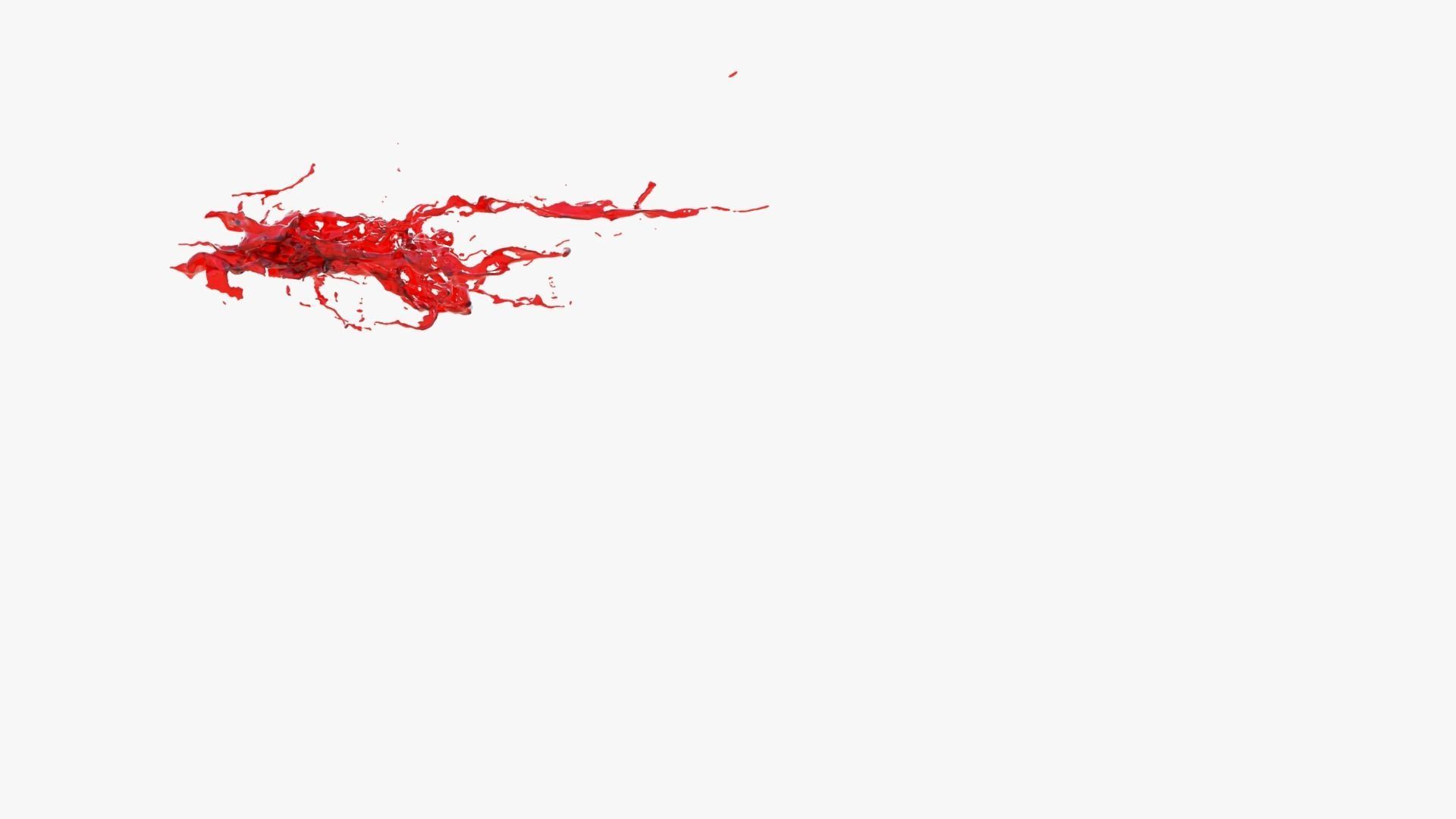 Animated Blood Splash 10 3D model_2