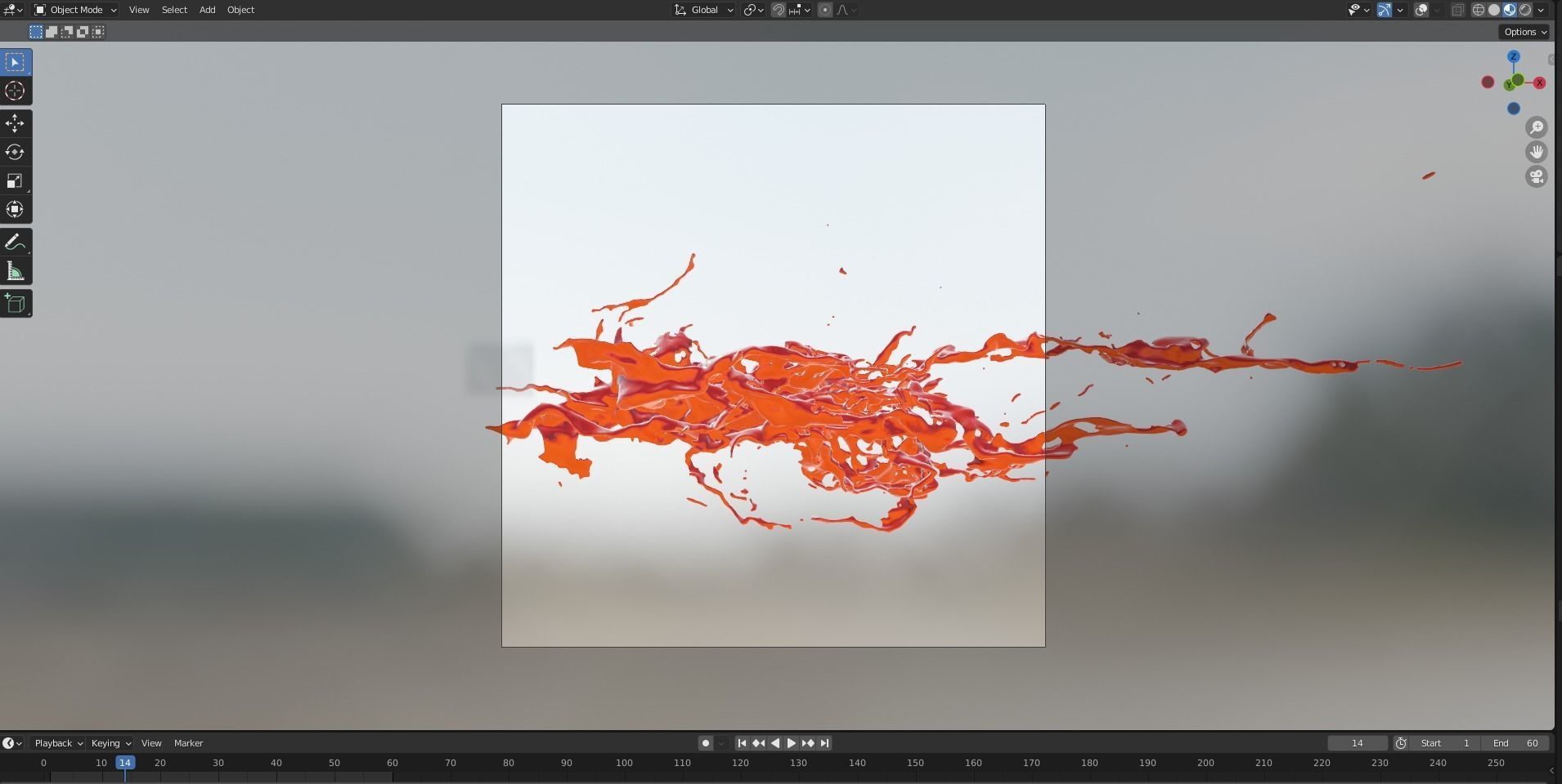 Animated Blood Splash 10 3D model_10