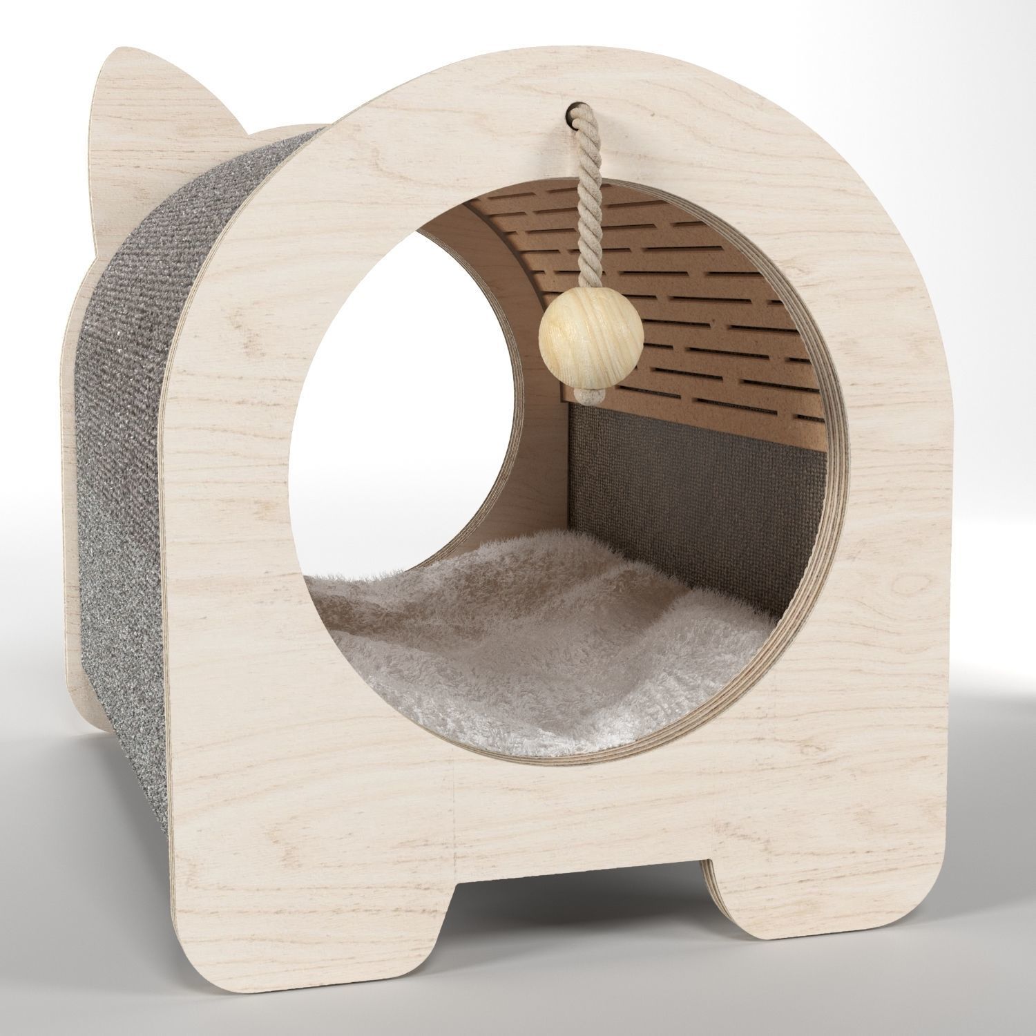 Cat house 3D model_5