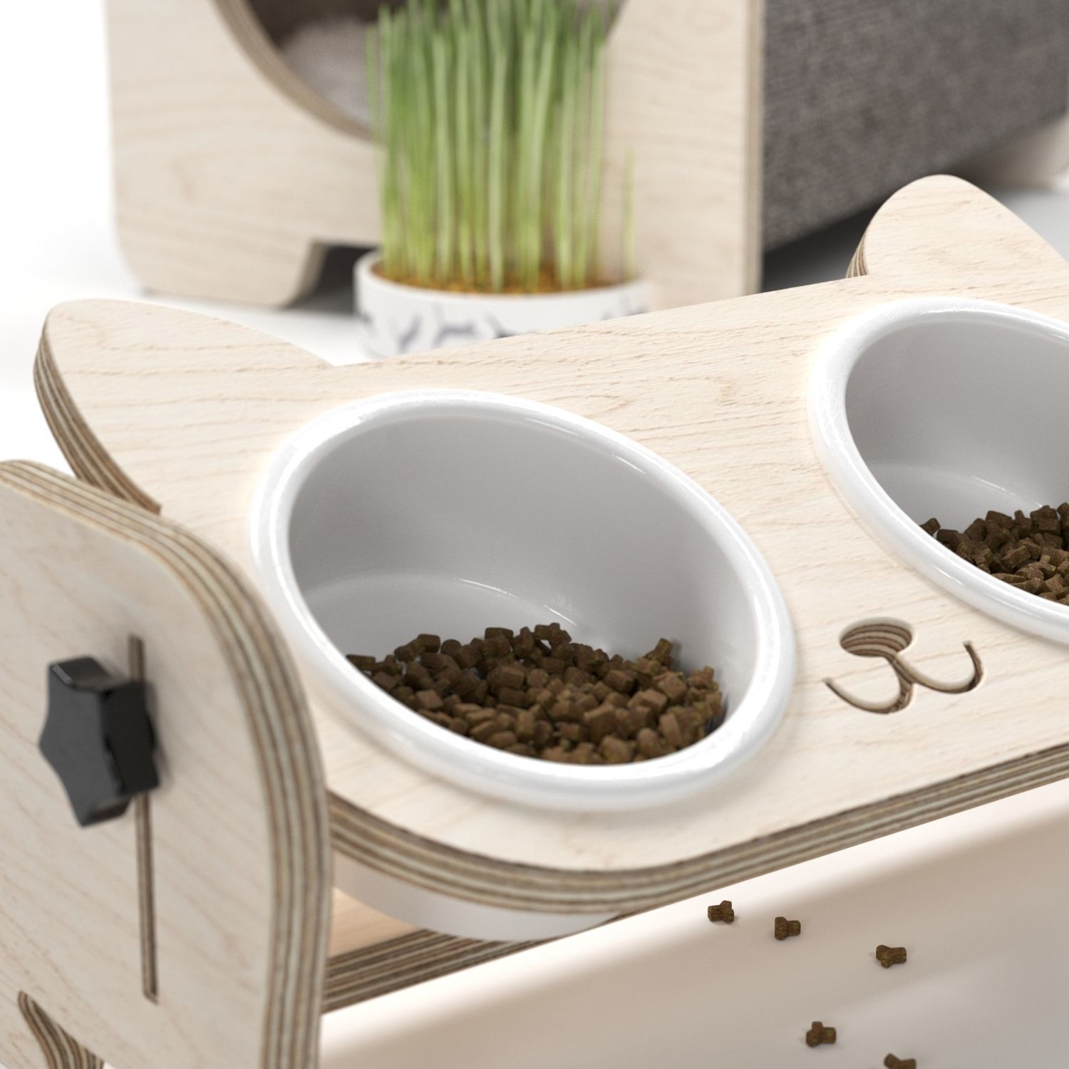 Cat house 3D model_2