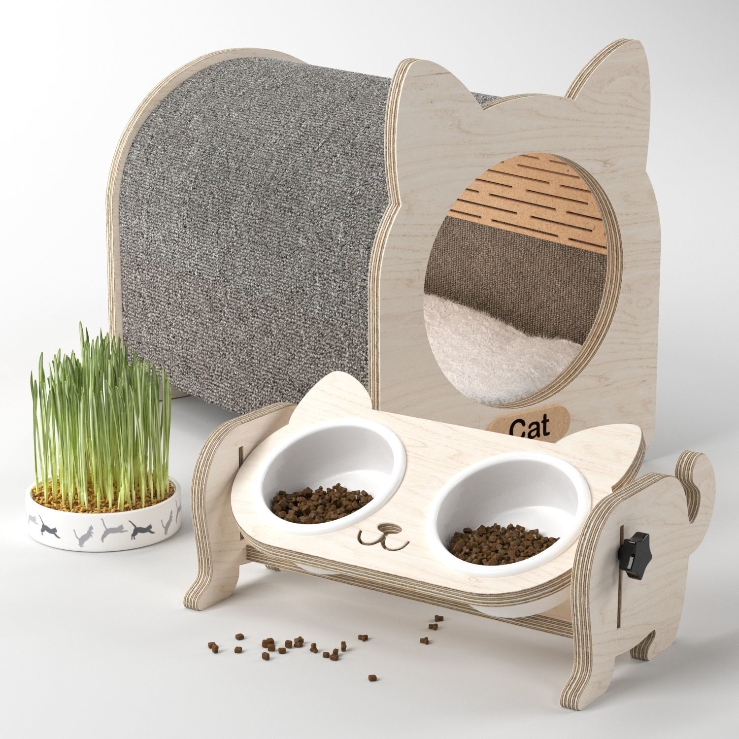 Cat house 3D model_9