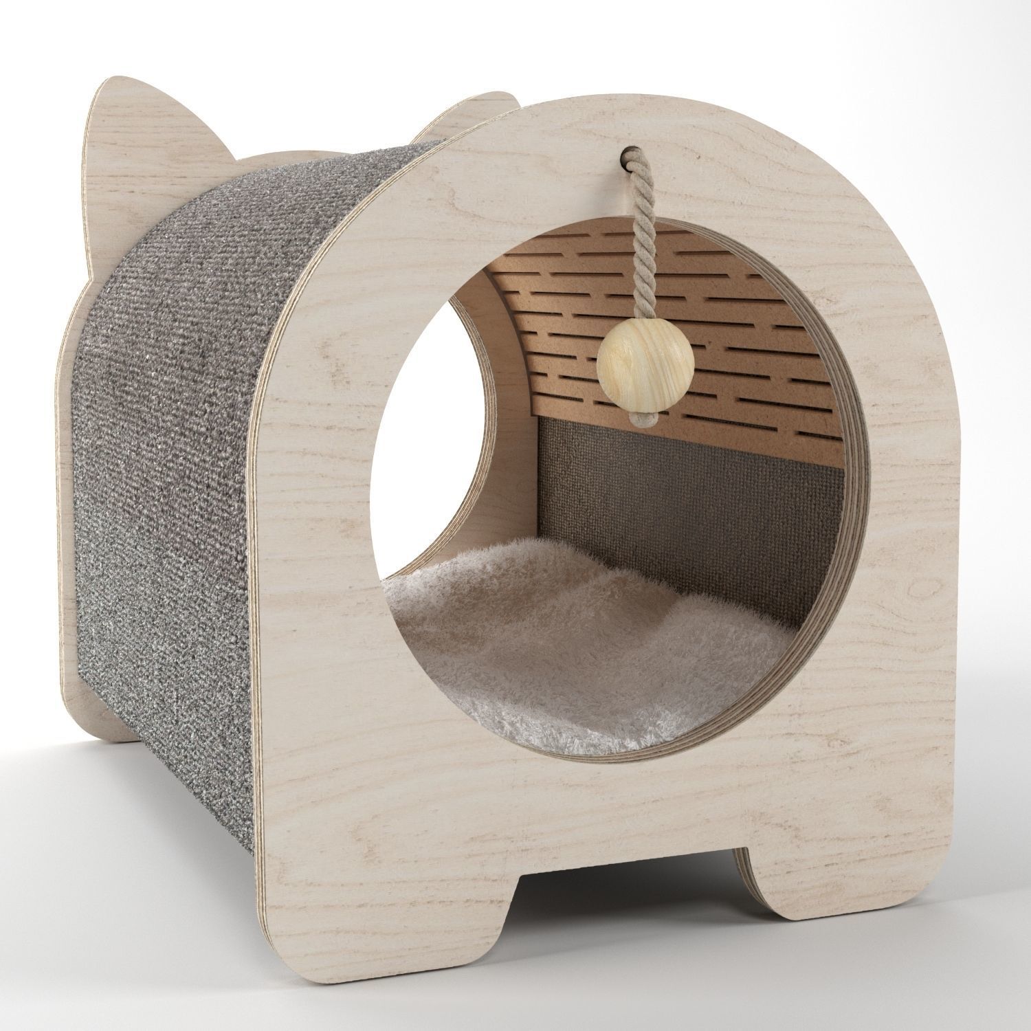Cat house 3D model_8