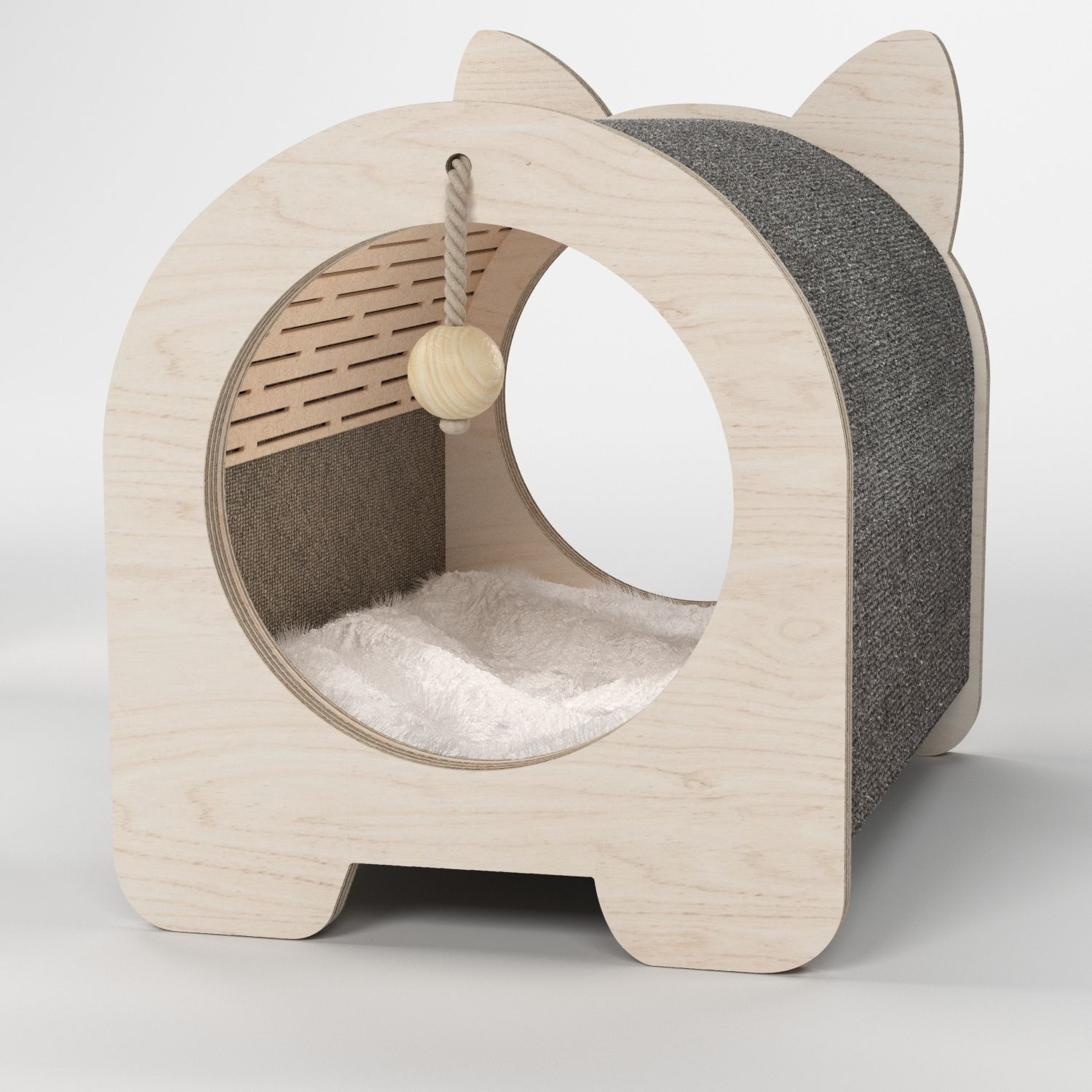 Cat house 3D model_12