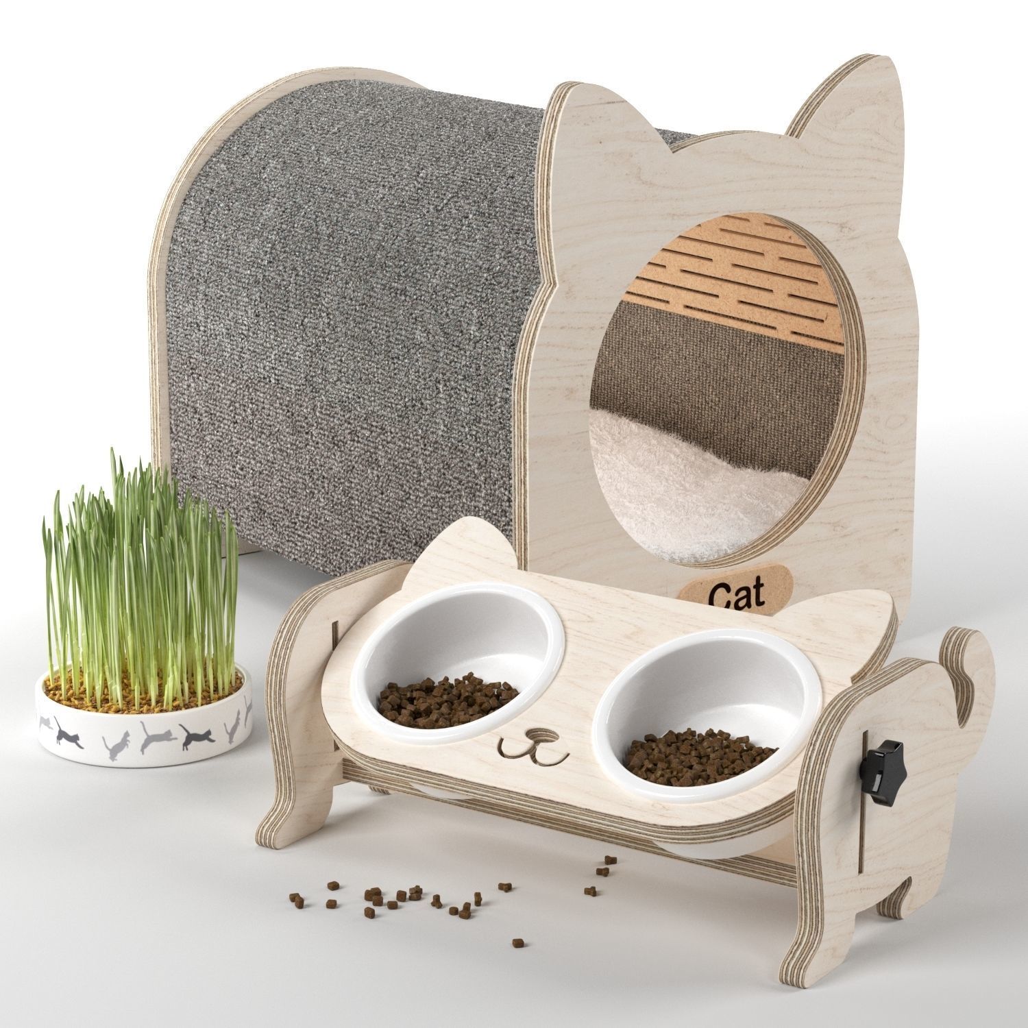 Cat house 3D model_11