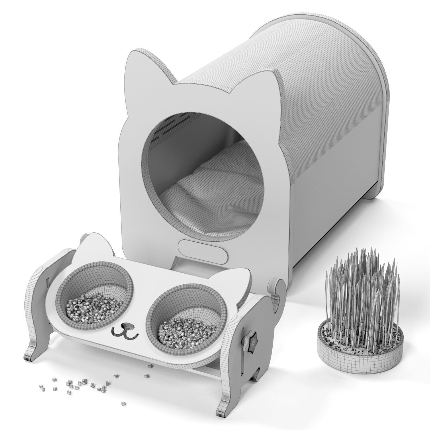 Cat house 3D model_19
